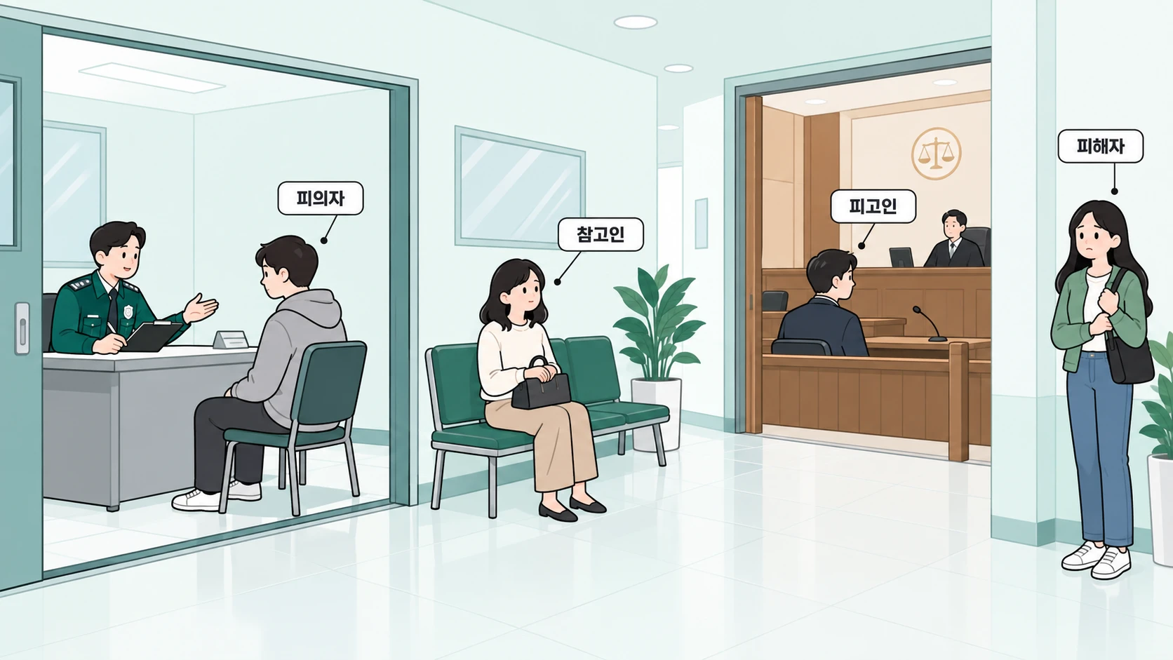 피의자와 유사 용어의 차이