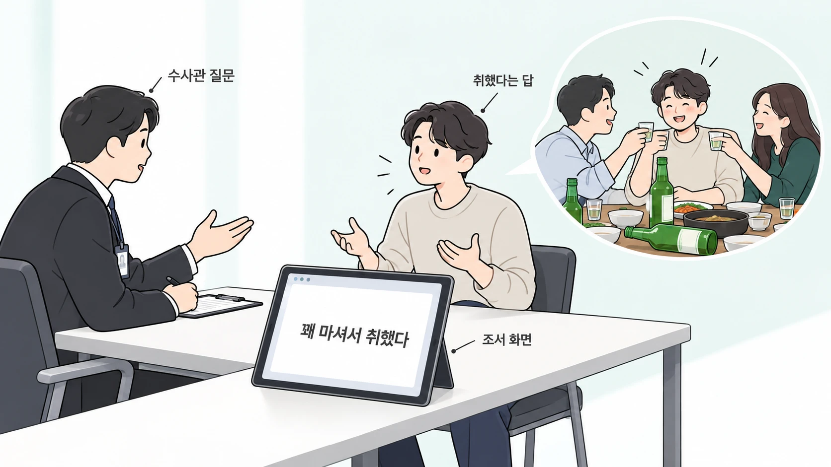 음주 인정 문답