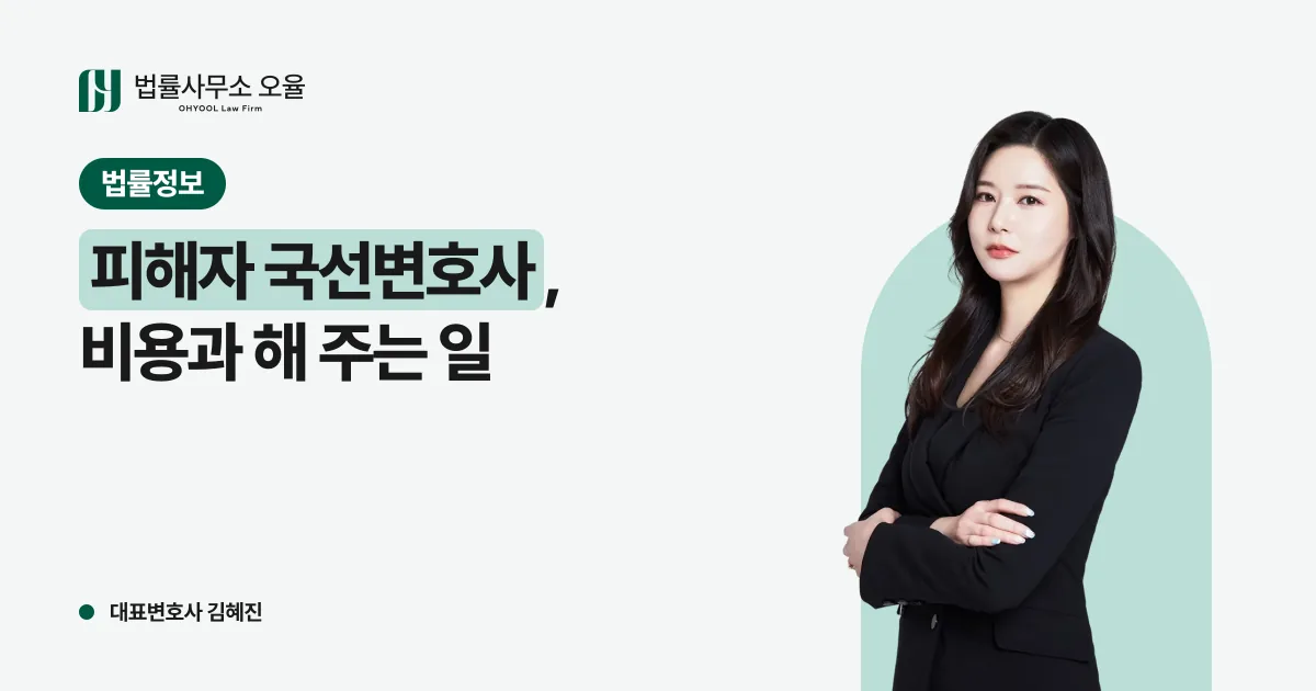 피해자 국선변호사: 비용, 해 주는 일, 국선으로 충분한 사건