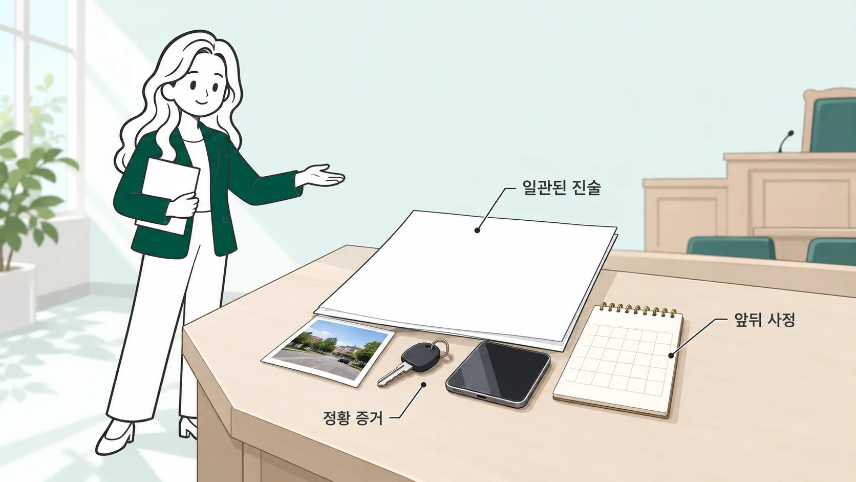 '일관된 진술'은 진술만 있으면 된다는 뜻이 아닙니다